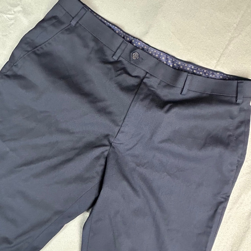 Lauren Ralph Lauren Dress Pants Men 38x32 Navy Blue Total Comfort Flat Front